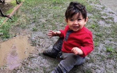 Splash! Raphael’s mud puddle experience. By Karina Ramos (USA)